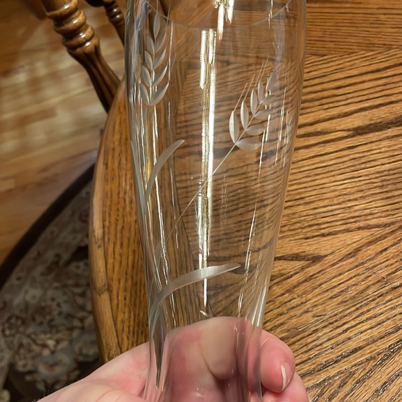 Etched Wheat Glasses (2) - Picture 3 of 7